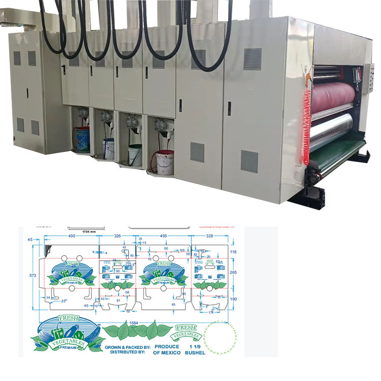 2colors 1200x2400 Printer Slotter Die Cutter Corrugated Machine Customized