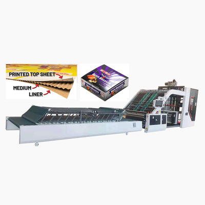 Karton-Box voll automatische Flöte Laminationsmaschine für 3 Ply und 5 Ply Karton