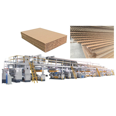 Vollautomatische 3 5 7 Ply Walzkarton Karton Produktionslinie Automatische 5ply Walzkarton Box Herstellungsanlage