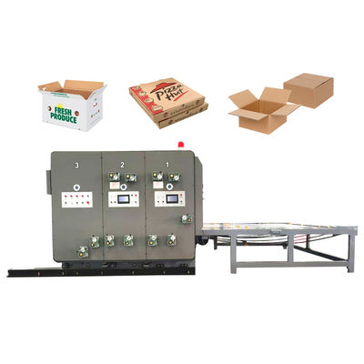 Halbautomatische Kettenzuführung Flexo-Karton-Drucker-Stanz- und Rillmaschine für Wellpappe